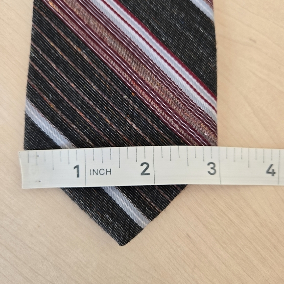 🇫🇷Dior Elegant Black and Red Striped Tie - Picture 6 of 6